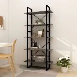 5-Līmeņu Grāmatu Plaukts, 80X30X175 Cm, Inženierijas Koks Vidaxl