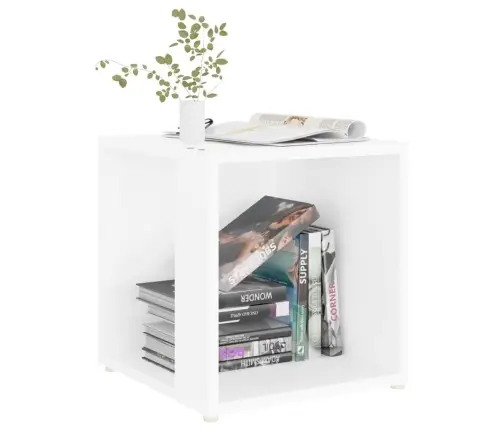 Galdiņš, Balts, 33X33X34,5 Cm, Inženierijas Koks Vidaxl