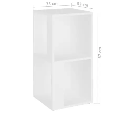 Nurgakapp, Valge, 33 X 33 X 67 cm Tehispuit