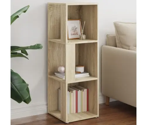 Stūra Plaukts, Ozolkoka Krāsa, 33X33X100 Cm, Inženierijas Koks Vidaxl