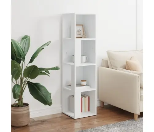 Kampinė Spintelė, Baltos Spalvos, 33X33X132cm Mdp