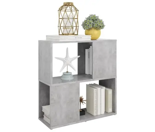 Spintelė Knygoms, Betono Pilkos Spalvos, 60X24X63cm Mdp