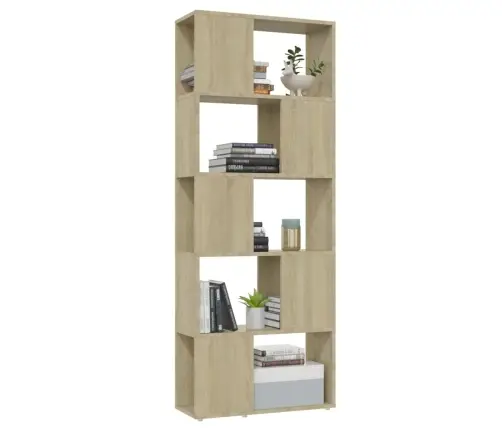 Grāmatu Plaukts, Ozolkoka Krāsa, 60X24X155 Cm Vidaxl