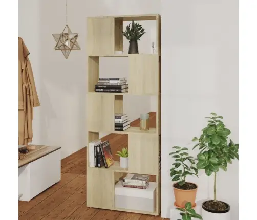 Grāmatu Plaukts, Ozolkoka Krāsa, 60X24X155 Cm Vidaxl