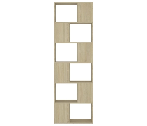 Grāmatu Plaukts, 60X24X186 Cm, Ozolkoka, Inženierijas Koks Vidaxl