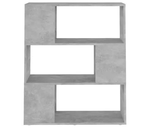 Grāmatu Plaukts, 80X24X94 Cm, Betona Pelēks, Inženierijas Koks Vidaxl