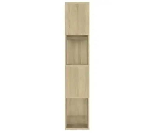 Grāmatu Plaukts, Ozola Krāsa, 80X24X124,5 Cm, Inženierijas Koks Vidaxl