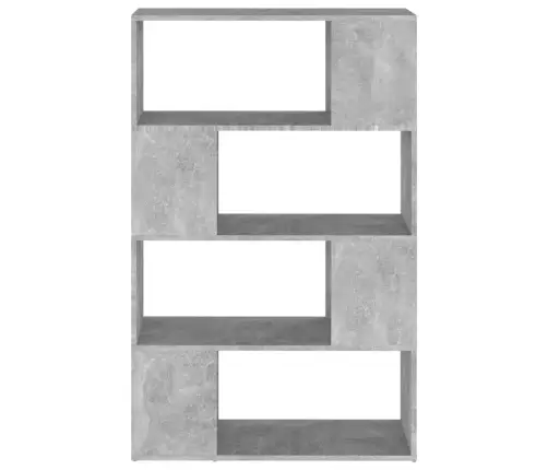 Grāmatu Plaukts, 80X24X124,5Cm Betona Pelēks, Inženierijas Koks Vidaxl