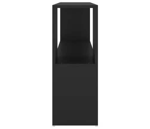 Spintelė Knygoms, Juodos Spalvos, 100X24X63cm Apdirbta Mediena