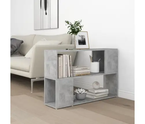 Spintelė Knygoms, Betono Pilka, 100X24X63cm Apdirbta Mediena