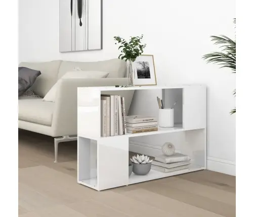 Spintelė Knygoms, Balta, 100X24X63cm Apdirbta Mediena, Blizgi Spintelė Knygoms, Balta, 100X24X63cm Apdirbta Mediena, Blizgi