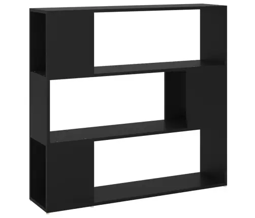 Grāmatu Plaukts, Melns, 100X24X94 Cm Vidaxl