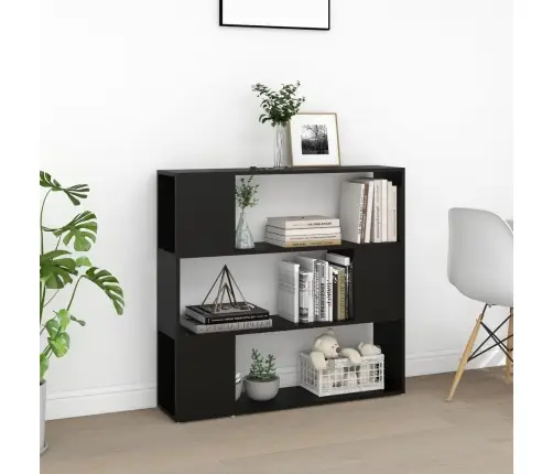 Grāmatu Plaukts, Melns, 100X24X94 Cm Vidaxl