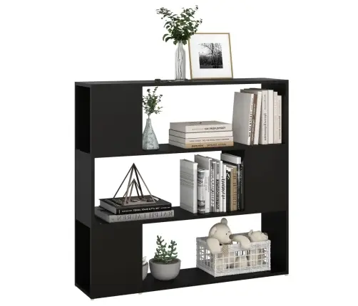 Grāmatu Plaukts, Melns, 100X24X94 Cm Vidaxl