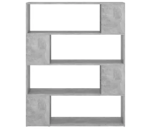 Grāmatu Plaukts, Betona Pelēks, 100X24X124 Cm Vidaxl