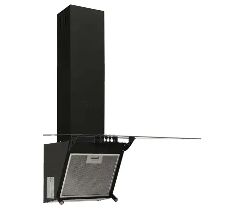 Tvaika Nosūcējs, 60 Cm, Tērauds, Rūdīts Stikls, Melns Vidaxl