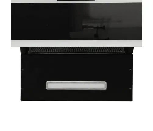 Tvaika Nosūcējs, 60 Cm, Tērauds, Rūdīts Stikls, Melns Vidaxl