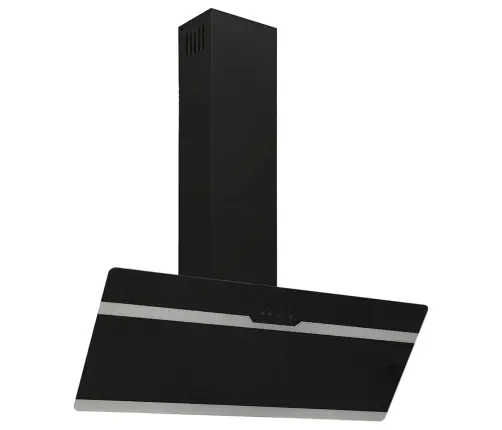 Pliidikubu 90 Cm Teras Ja Karastatud Klaas Must