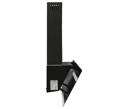 Pliidikubu 90 Cm Teras Ja Karastatud Klaas Must