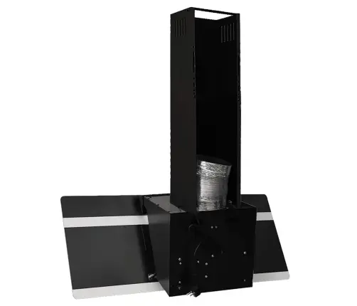 Pliidikubu 90 Cm Teras Ja Karastatud Klaas Must