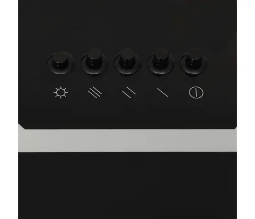 Pliidikubu 90 Cm Teras Ja Karastatud Klaas Must