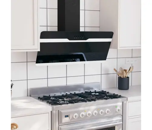 Pliidikubu 90 Cm Teras Ja Karastatud Klaas Must