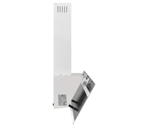 Tvaika Nosūcējs, 90 Cm, Tērauds, Rūdīts Stikls, Balts Vidaxl