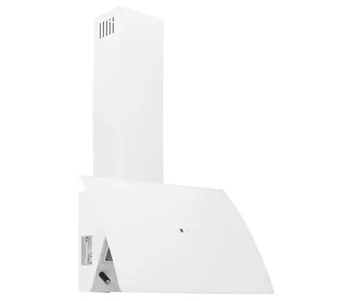 Tvaika Nosūcējs, 60 Cm, Tērauds, Rūdīts Stikls, Balts Vidaxl