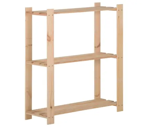 3-Korruseline Hoiuriiul, 80 X 28,5 X 90 cm Männipuit