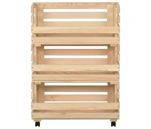 Köögiviljakäru, 57 X 30 X 80 cm Männipuit