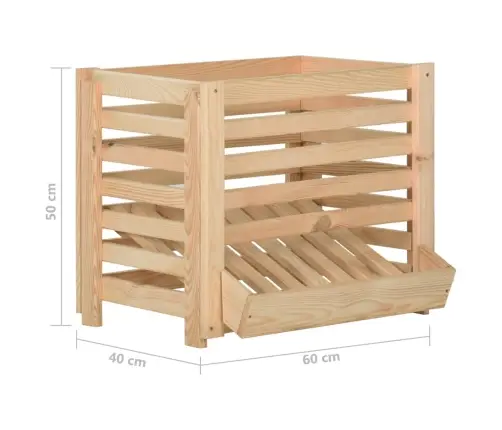 Kartulikast, 60 X 40 X 50 cm Männipuit