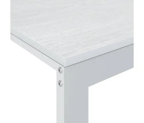 Datorgalds, 110X60X73 Cm, Skaidu Plāksne, Balts Vidaxl