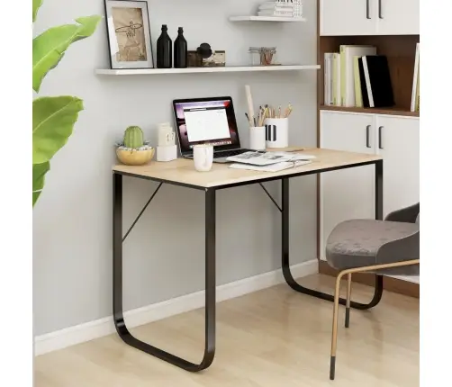 Kompiuterio Stalas, Juodos Ir Ąžuolo Spalvos, 110X60X73cm Mdp