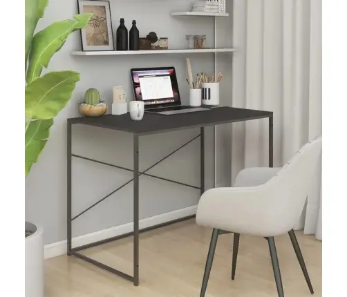 Arvutilaud, Must, 110X60X70 cm Tehispuit