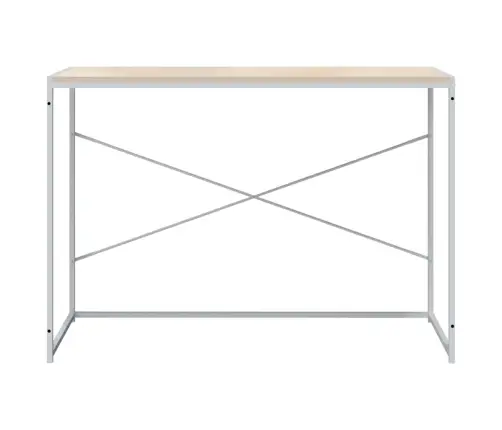 Datorgalds, Balta Un Ozolkoka Krāsa, 110X60X70 Cm Vidaxl