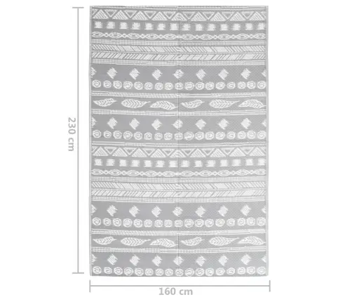 Lauko Kilimas, Arakil Pilkos Spalvos, 160X230cm Pp