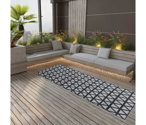 Āra Paklājs, Arakil Melns, 80X250 Cm, Pp Vidaxl