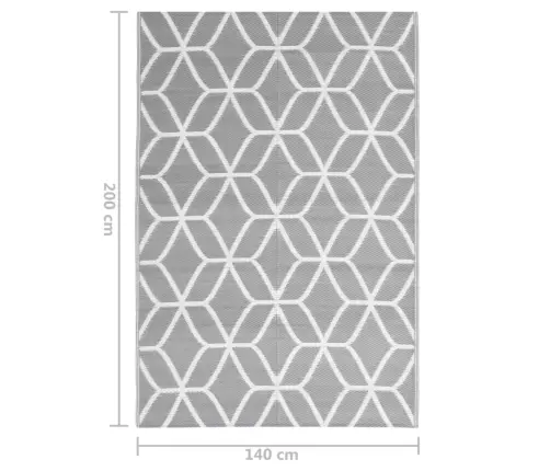 Āra Paklājs, Arakil Pelēks, 140X200 Cm, Pp Vidaxl