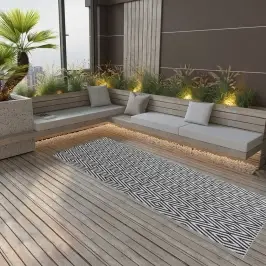 Āra Paklājs, Arakil Melns, 80X250 Cm, Pp Vidaxl