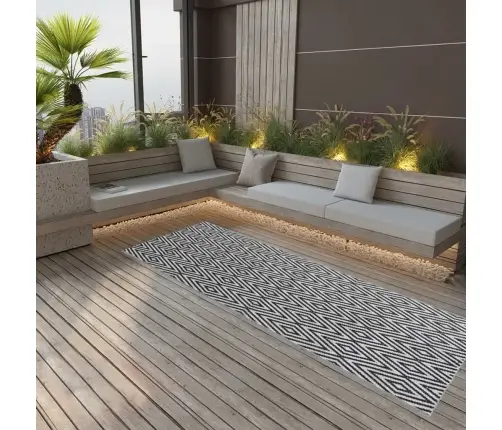 Āra Paklājs, Arakil Melns, 80X250 Cm, Pp Vidaxl