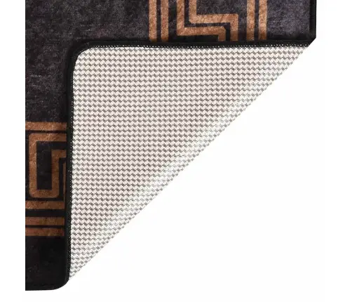 Vaip, Pestav, 80 X 150 cm Must Ja Kuldne, Libisemisvastane