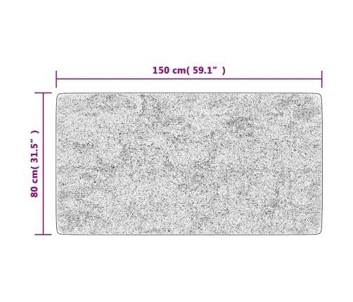 Vaip, Pestav, 80 X 150 cm Must Ja Kuldne, Libisemisvastane