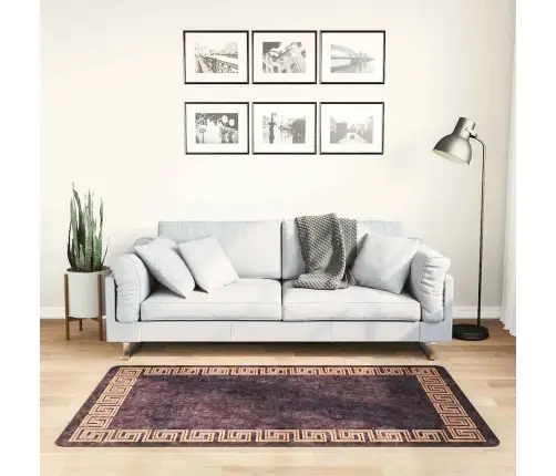 Vaip, Pestav, 80 X 150 cm Must Ja Kuldne, Libisemisvastane