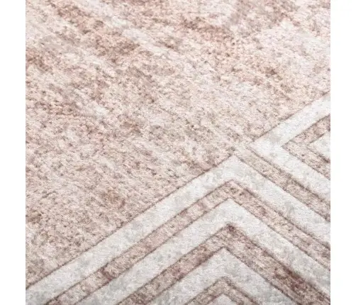 Paklājs, 80X150 Cm, Bēšs, Mazgājams, Neslīdošs Vidaxl