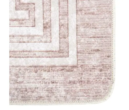 Paklājs, 80X150 Cm, Bēšs, Mazgājams, Neslīdošs Vidaxl