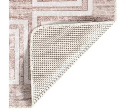 Paklājs, 80X150 Cm, Bēšs, Mazgājams, Neslīdošs Vidaxl