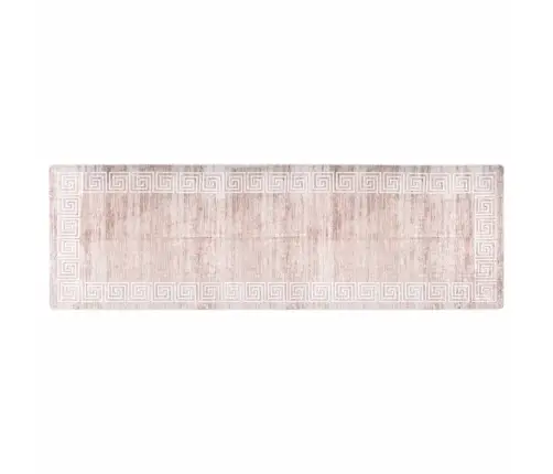 Paklājs, 80X300 Cm, Bēšs, Mazgājams, Neslīdošs Vidaxl