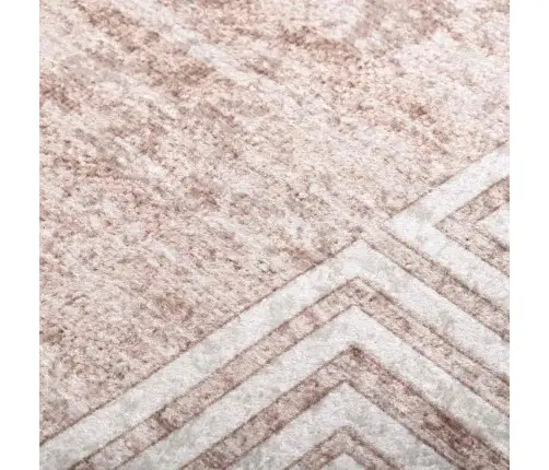 Paklājs, 120X180 Cm, Bēšs, Mazgājams, Neslīdošs Vidaxl