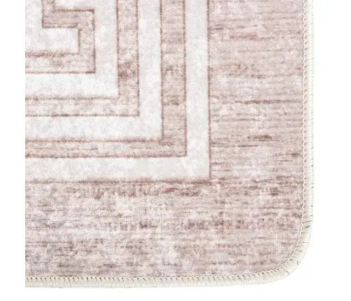 Paklājs, 120X180 Cm, Bēšs, Mazgājams, Neslīdošs Vidaxl