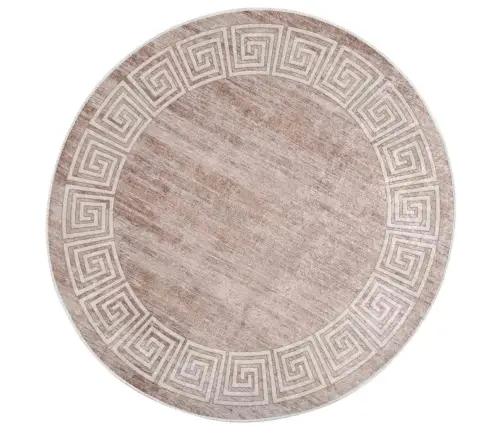 Paklājs, 120 Cm, Bēšs, Mazgājams, Neslīdošs Vidaxl